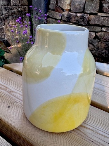 Next vase yellow abstract - yellow,