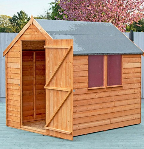 7x5 wooden garden shed single - shed,