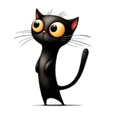 9X9cm Car Sticker Funny Black