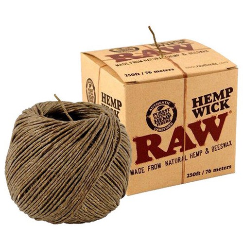 Raw hemp wick - raw,