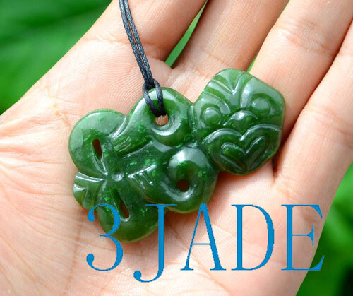 Green nephrite jade - maori, hei