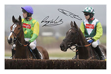 Kauto Star and Denman Signed Autograph Photo Print A4 Horse Racing Ruby Walsh