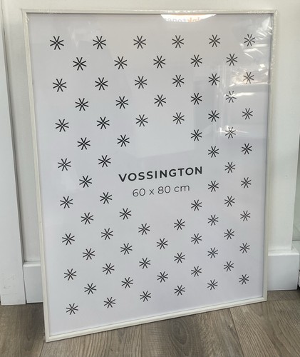 White poster frame 80x60xm - white,