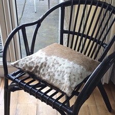 Cowhide Pillow Cover, Natural