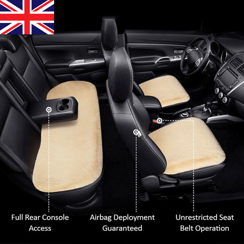 Faux sheepskin car seat - faux, cover