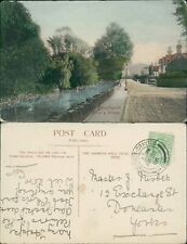 Bonchurch Pond & village GB 1906 Market Drayton Cancel Friths