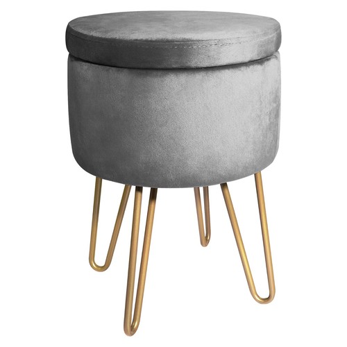 Velvet dressing table - dressing, stool
