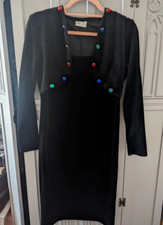Vintage unusual black velvet