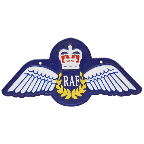 Cast iron raf wings - iron, wall