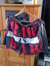 Chalk Line Chalkline Wwe Wwf Elasticated Waist Shorts Large Raw Is War