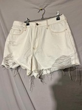 Womens Hollister Cream Ripped