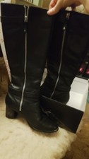 Black extra wide knee high