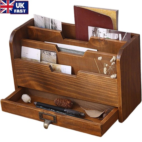 Letter rack wood - letter, holder