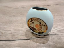 The Art Of Chokin Miniature Porcelain Vase 24K Gold Trim Oriental Lady