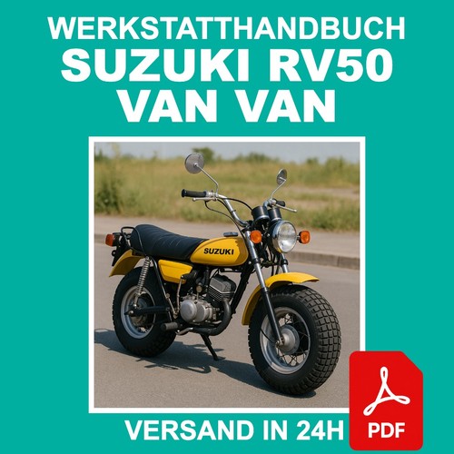 Workshop manual suzuki rv50 - workshop,