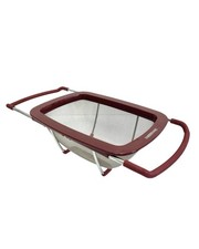 Colander over the sink