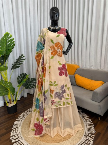 Punjabi sharara plazzo kurti - punjabi,