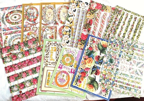 Decoupage paper scrap sheet - decoupage,