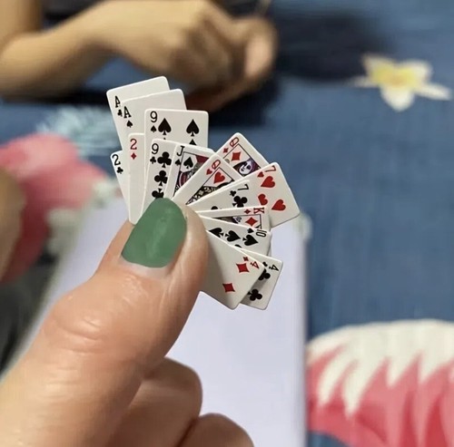 Mini plastic coated poker - mini,