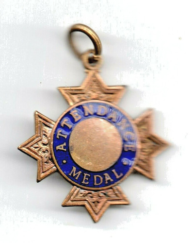 School attendance 30mm - attendance, medal