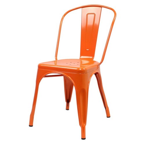 Tolix style side chair orange - tolix,