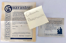 O Gauge HORNBY SERIES M3 and No. O Train Sets & Locomotives - Guarantee's  c1937