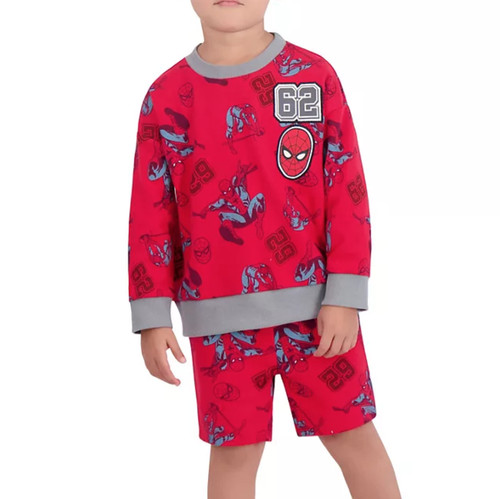 Spiderman sweatshirt shorts - sweatshirt,