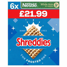 6x Nestle Shreddies Frosted