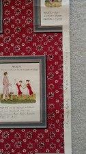 RARE VINTAGE SCHUMACHER "Mind Your Manners" HAND PRINT WALL PAPER 
