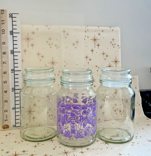 Trio large glass storage - of,
