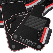 To fit Volkswagen Golf MK2 1983-1992 Car Mats Tailored Black + Dual Trim [N]