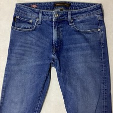Mens SuperDry Slim Faded Blue Jeans Size 32 S W32 L30 (487K)