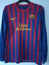 Nike FC Barcelona 2011-2012 Home Shirt Long Sleeve Size Medium