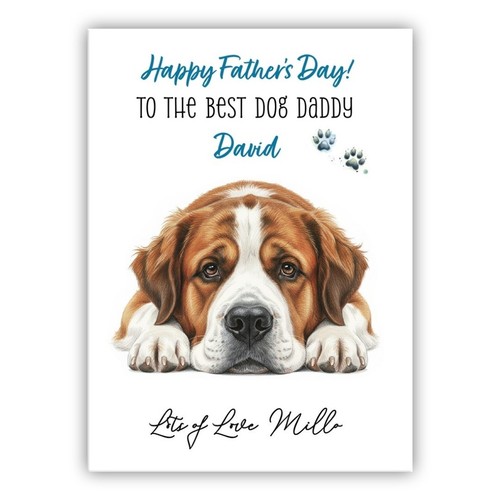 Bernard dog personalised - st,