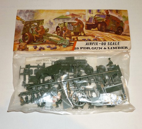 1960s airfix scale 25pdr - oo,