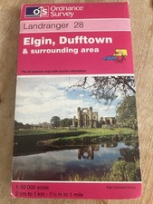Landranger 28 Ordnance Survey Map 1:50000 Elgin, Dufftown & Surrounding Area