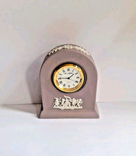 Wedgwood Lilac Jasper Ware Battery Clock - WORKING - VGC