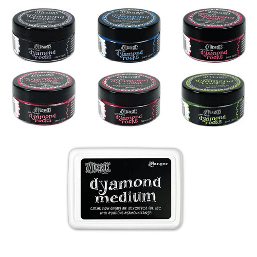 Dylusions dyamond rocks - dyamond, 6/pk