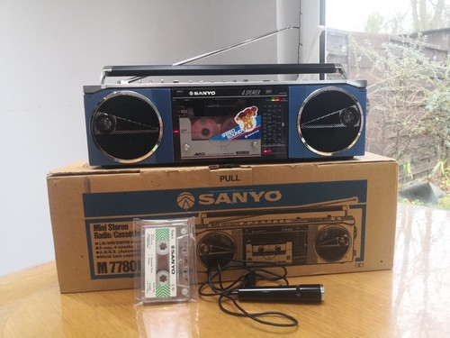 Sanyo 7780l boombox stereo - boombox,