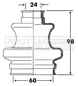 First line rear - first, outer