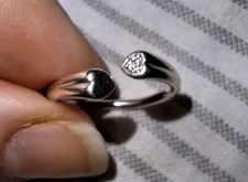 Pandora Sparklng Open Hearts Ring. Silver ALE S925  52