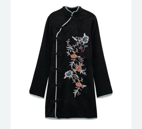 Zara floral black - floral, jacquard