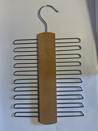 Wooden tie hanger metal - tie,