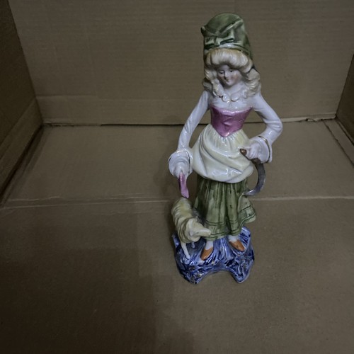 Colourful porcelain figurine - colourful, a