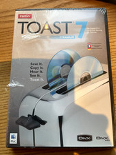 Roxio Toast 7 Titanium new and unopened for CD and DVD burning on Mac. 