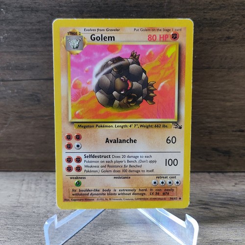 Golem pokemon card - golem, |