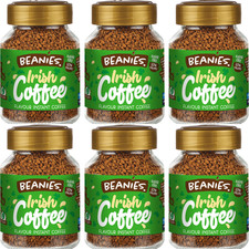 Beanies Coffee Irish Coffee Flavour Instant Coffee - 50g (Pack of 6)