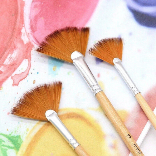 5pcs fan shaped - artist, paint