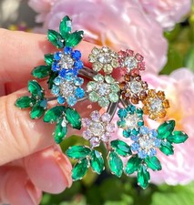 French RJP Roger Jean Pierre Floral Brooch