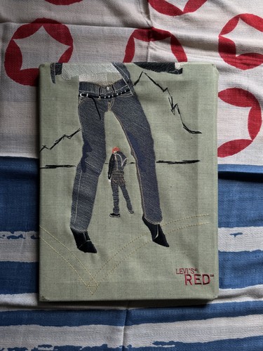 Rare levi red - levi's, embroidered